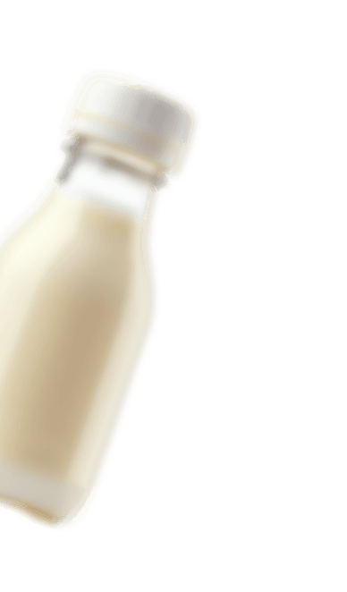 Decorative milk bottle